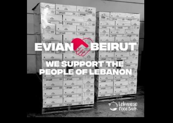 EVIAN DONATES 367,000 WATER BOTTLES
